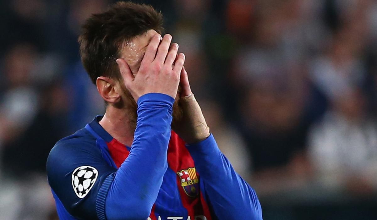 Lionel Messi, FC Barcelona, smutok, apr17, reuters