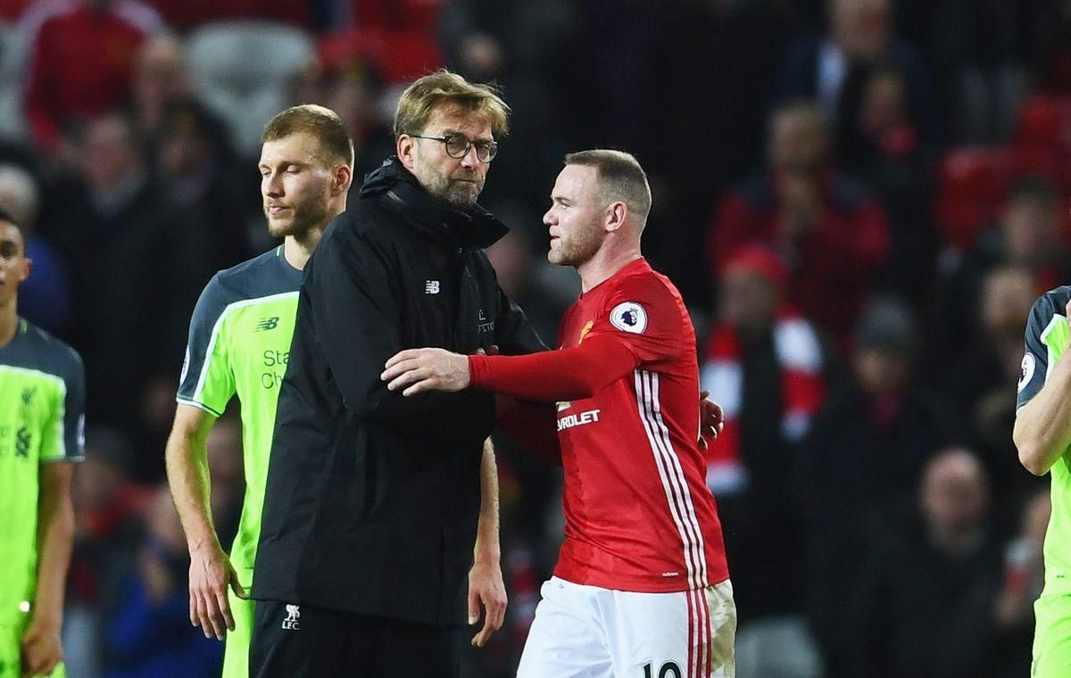 Jurgen Klopp Wayne Rooney FC Liverpool Manchester United jan17 Getty Images