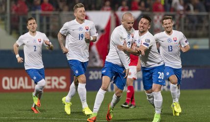 Video: Slovensko vyhralo na Malte, gólová paráda Weissa, Nemec vylúčený
