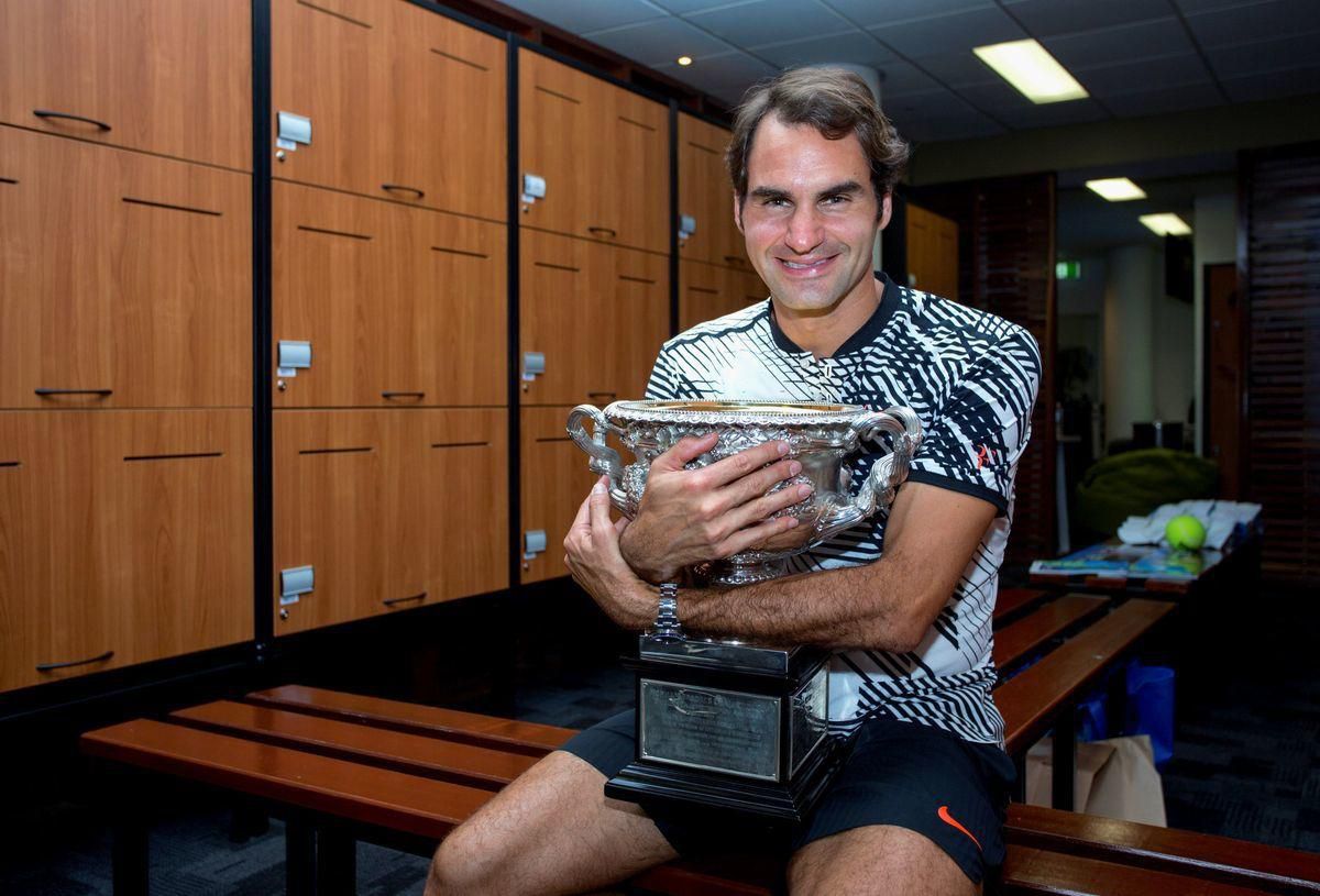 Roger Federer Australian open 2017 titul jan17 Reuters