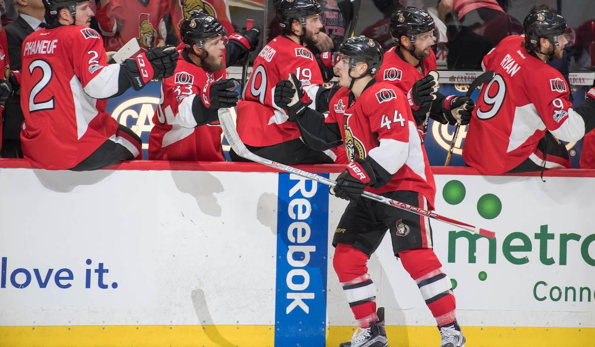 Jean-Gabriel Pageau, Ottawa Senators, NHL, apr17, reuters