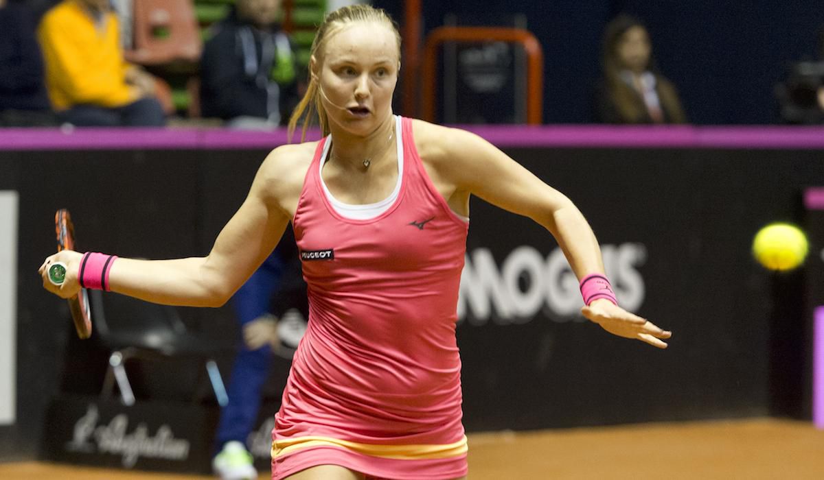 Rebecca Šrámková, Fed Cup, tenis, feb17, TASR