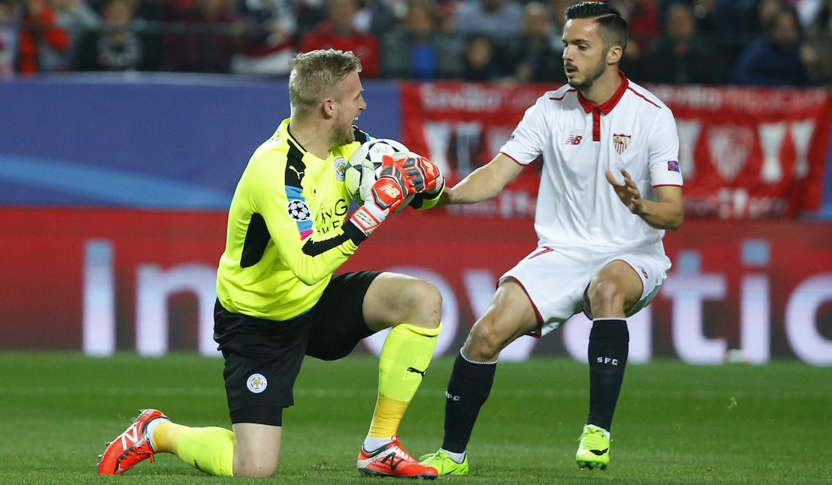 Sevilla, Pablo Sarabia, Leicester City, Kasper Schmeichel, Liga majstrov, feb17, reuters