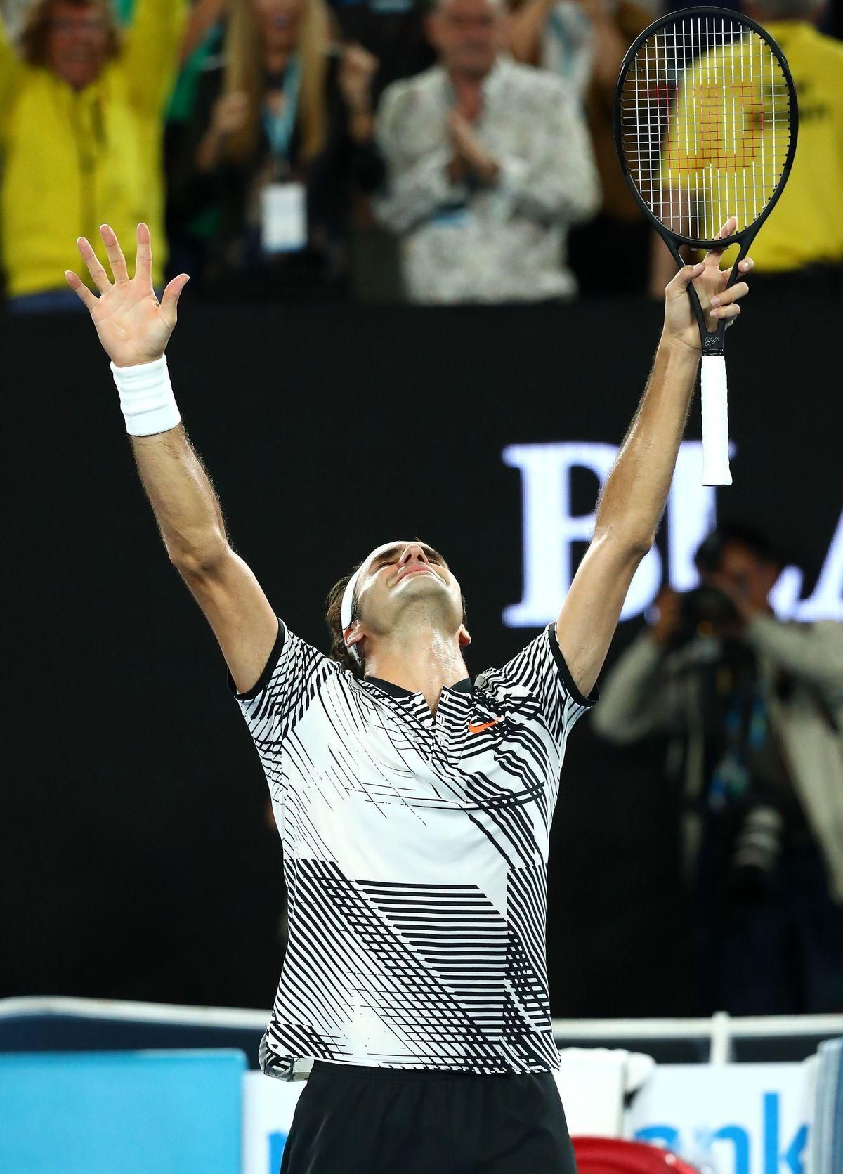 Roger Federer Australian open 2017 titul jan17 Getty Images