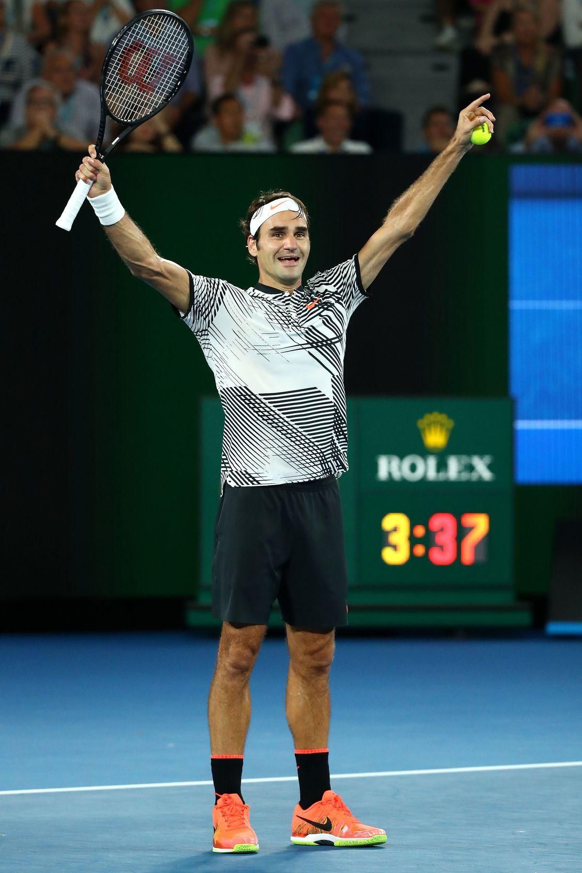 Roger Federer Australian open 2017 titul jan17 Getty Images