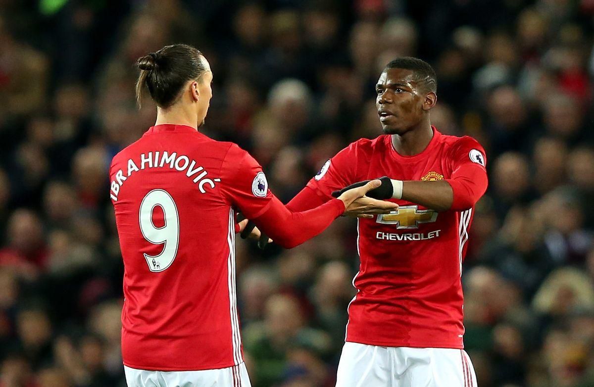 Zlatan Ibrahimovic Paul Pogba Manchester United dec16 Getty Images