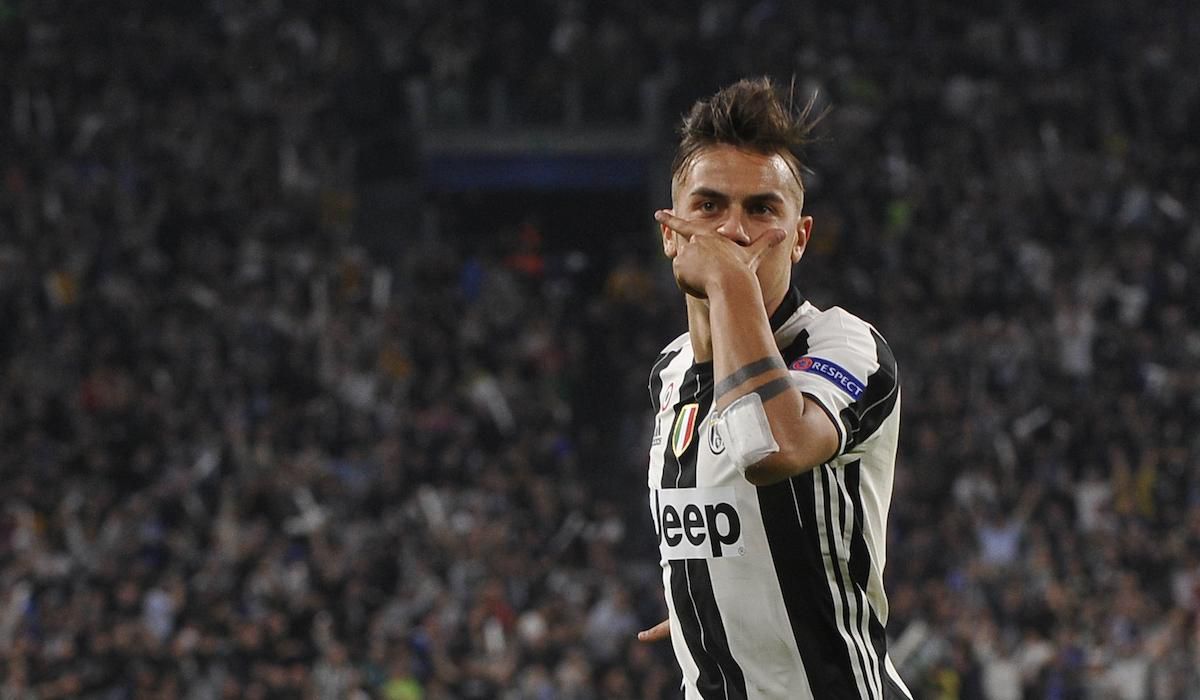 Juventus, Paulo Dybala, radost, apr17, reuters