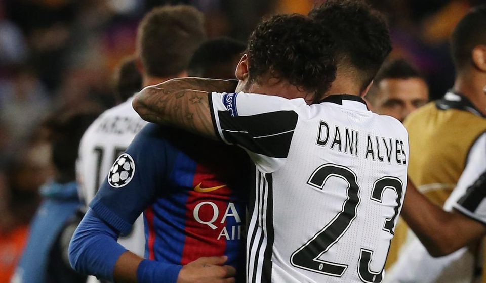 Neymar Barcelona Dani Alves Juventus apr2017