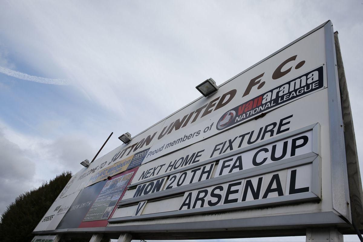Sutton United Arsenal FC FA Cup feb17 Reuters