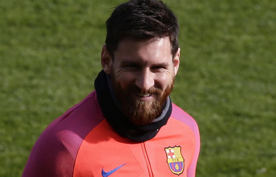 Lionel Messi FC Barcelona usmev