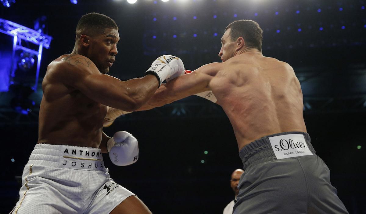 Anthony Joshua, Vladimir Klicko, apr17, reuters