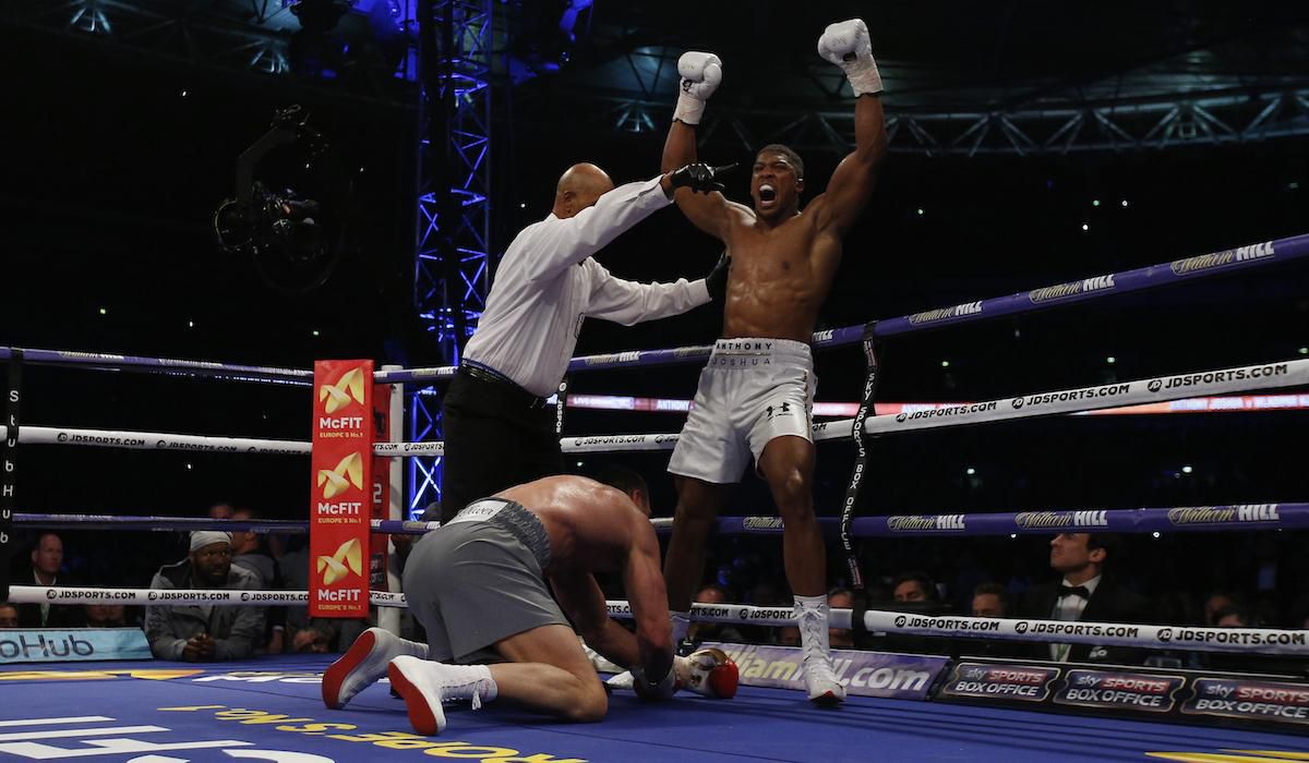 Anthony Joshua, Vladimir Klicko, apr17, reuters