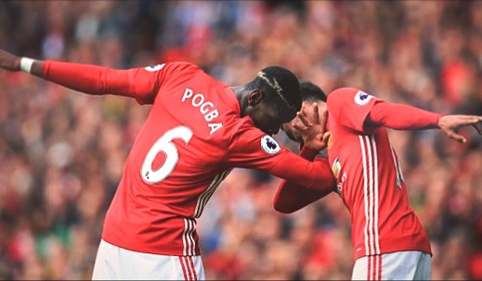 Paul Pogba, Manchester United, dabovanie, feb17, reprofoto youtube
