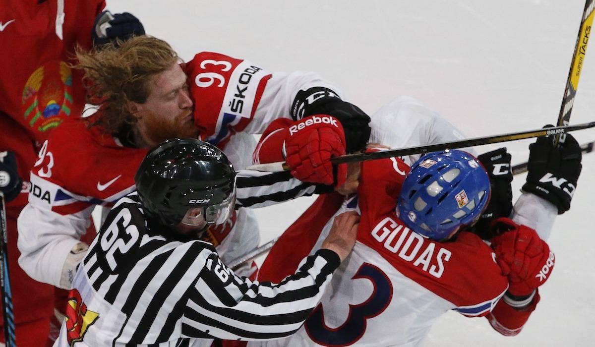 Gudas, Voracek, Cesko, Bielorusko, hokej, ms 2017