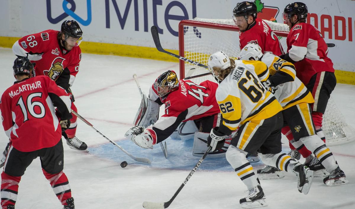 Ottawa Senators a Pittsburgh Penguins
