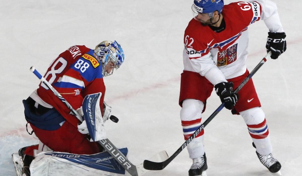 Andrei Vasilevski, Michal Repik, Rusko, Cesko, MS2017, maj17, reuters