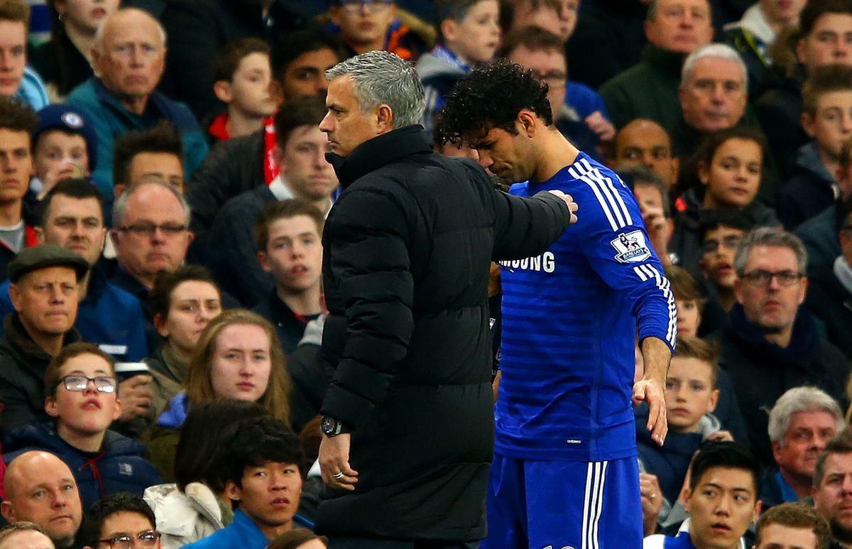 Jose Mourinho Diego Costa Chelsea FC apr15 Getty Images