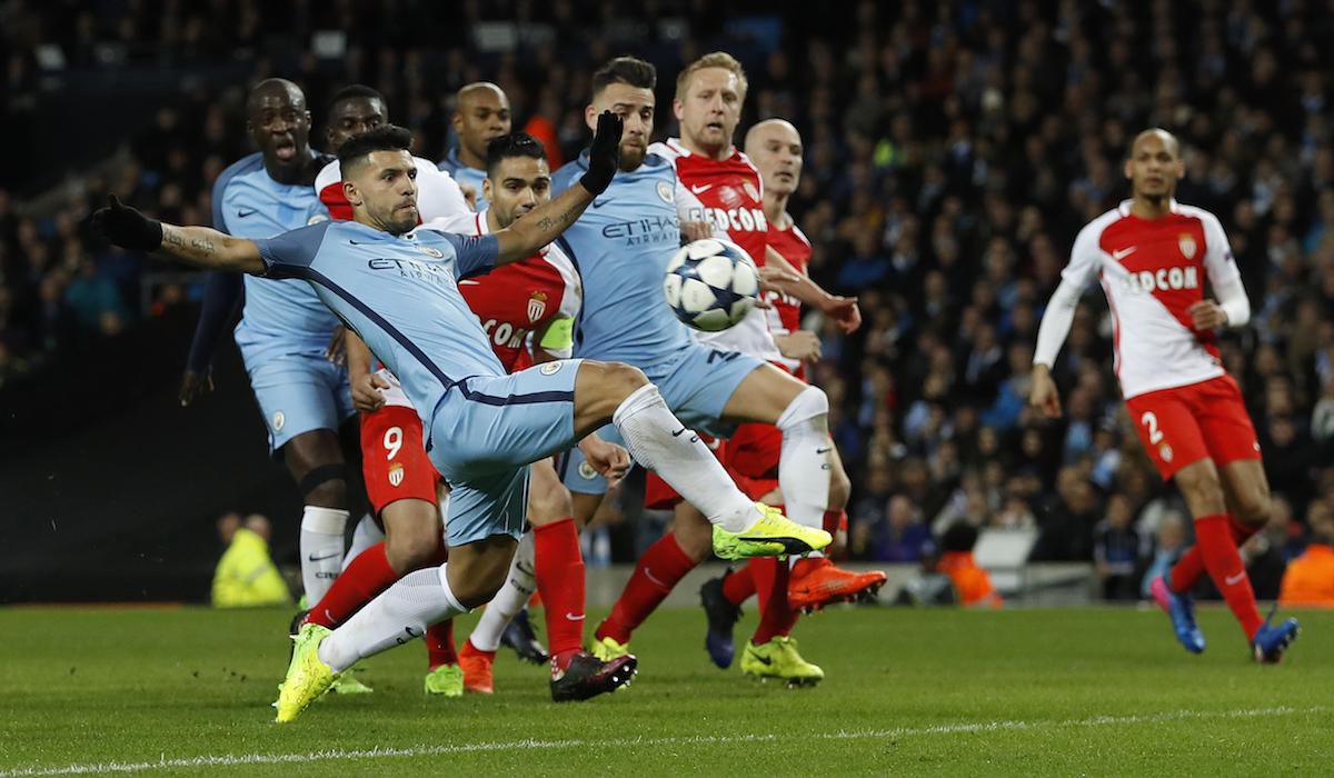 Manchester City, Sergio Aguero, Liga majstrov, feb17, reuters