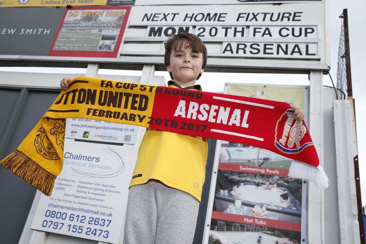 Sutton United Arsenal FC FA Cup feb17 Reuters