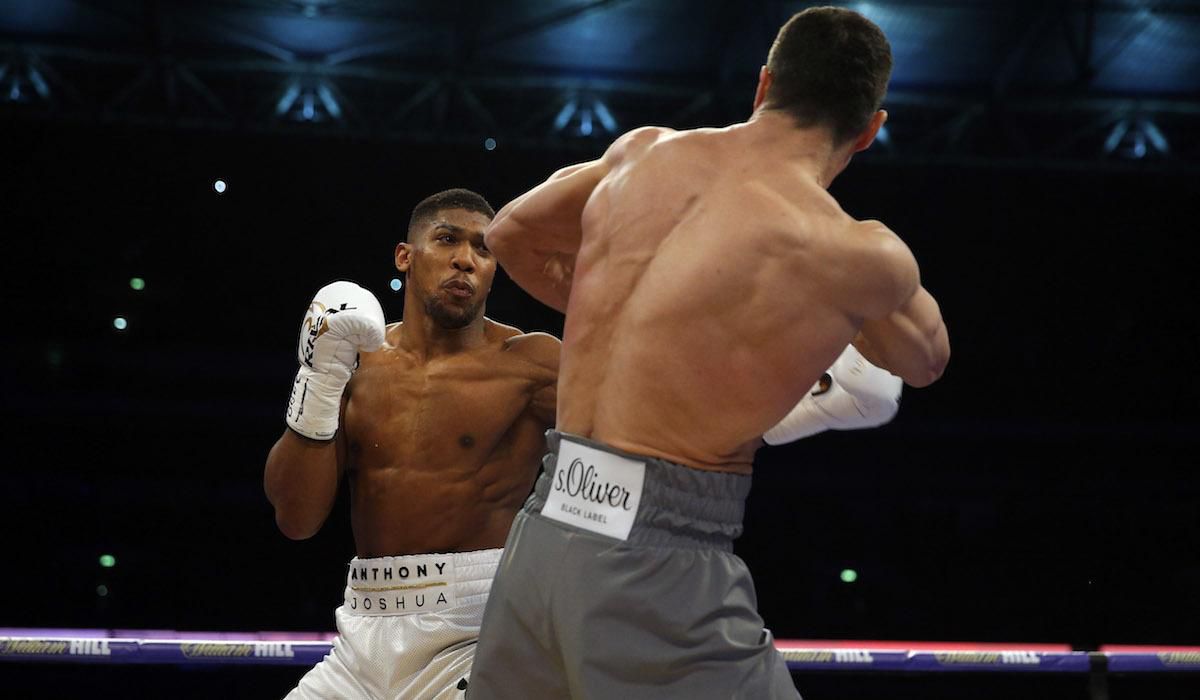 Anthony Joshua, Vladimir Klicko, apr17, reuters