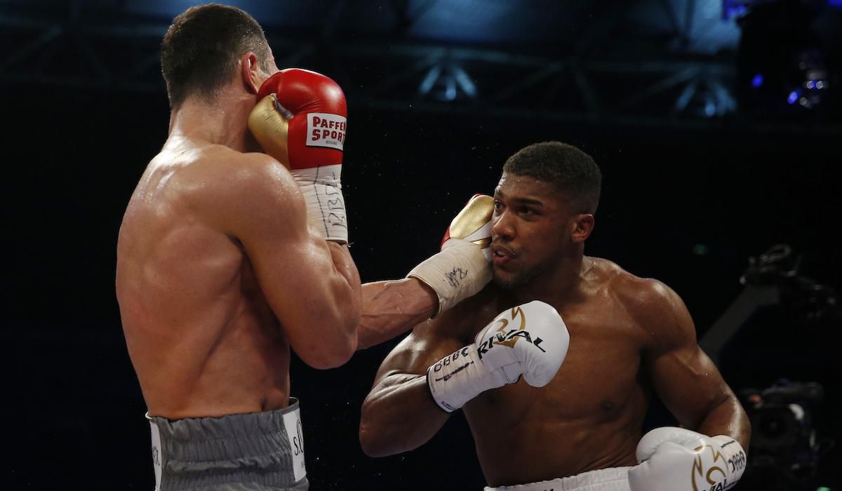 Anthony Joshua, Vladimir Klicko, apr17, reuters