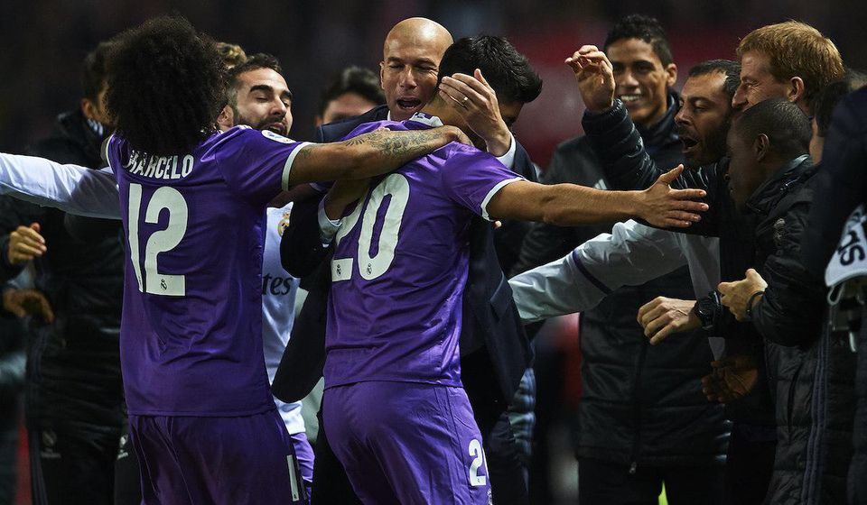 Marco Asensio, Real Madrid, Zinedine Zidane, radost, gol, jan17, gettyimages