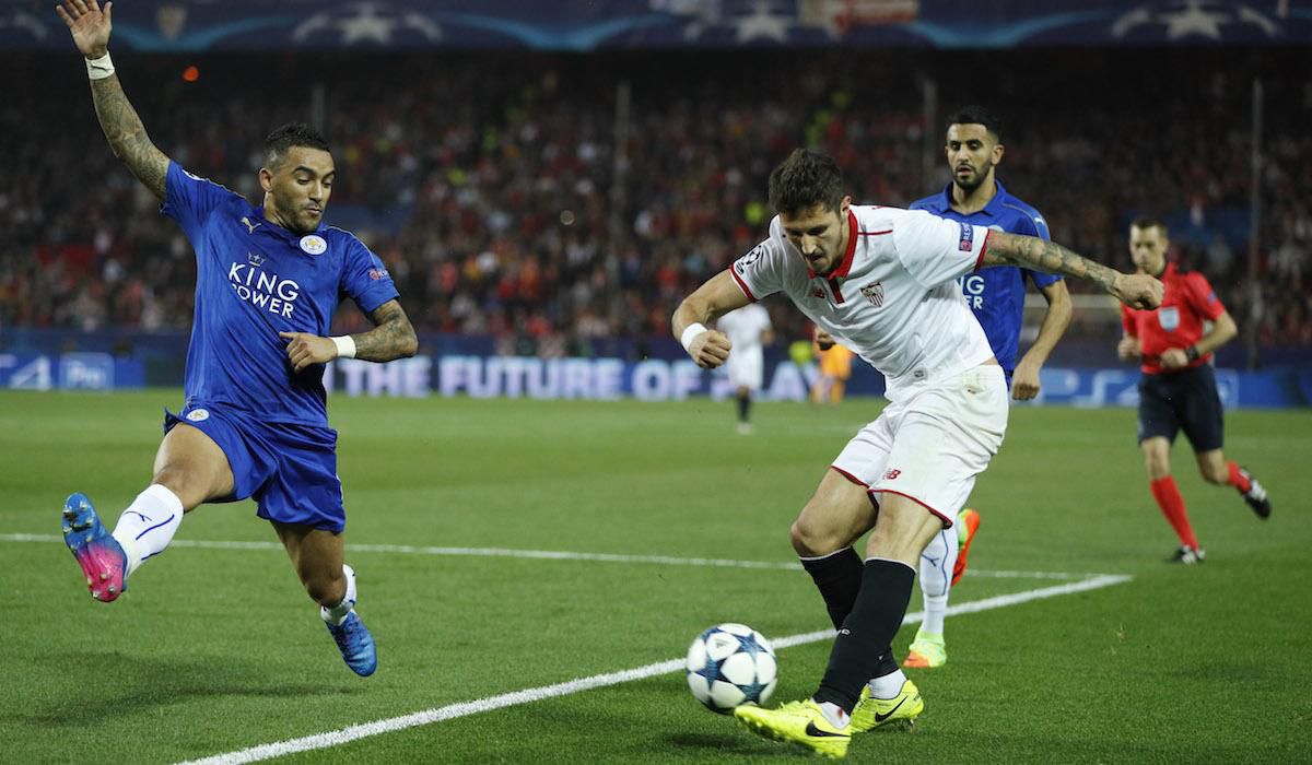 Sevilla, Stevan Jovetic, Leicester City, Danny Simpson, Liga majstrov, feb17, reuters