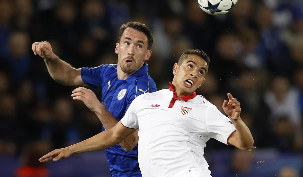 Sevilla, Wissam Ben Yedder, Leicester City, Christian Fuchs, Liga majstrov, mar17, reuters