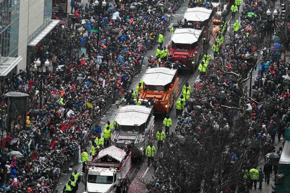 New England Patriots Boston oslava titulu feb17 Reuters
