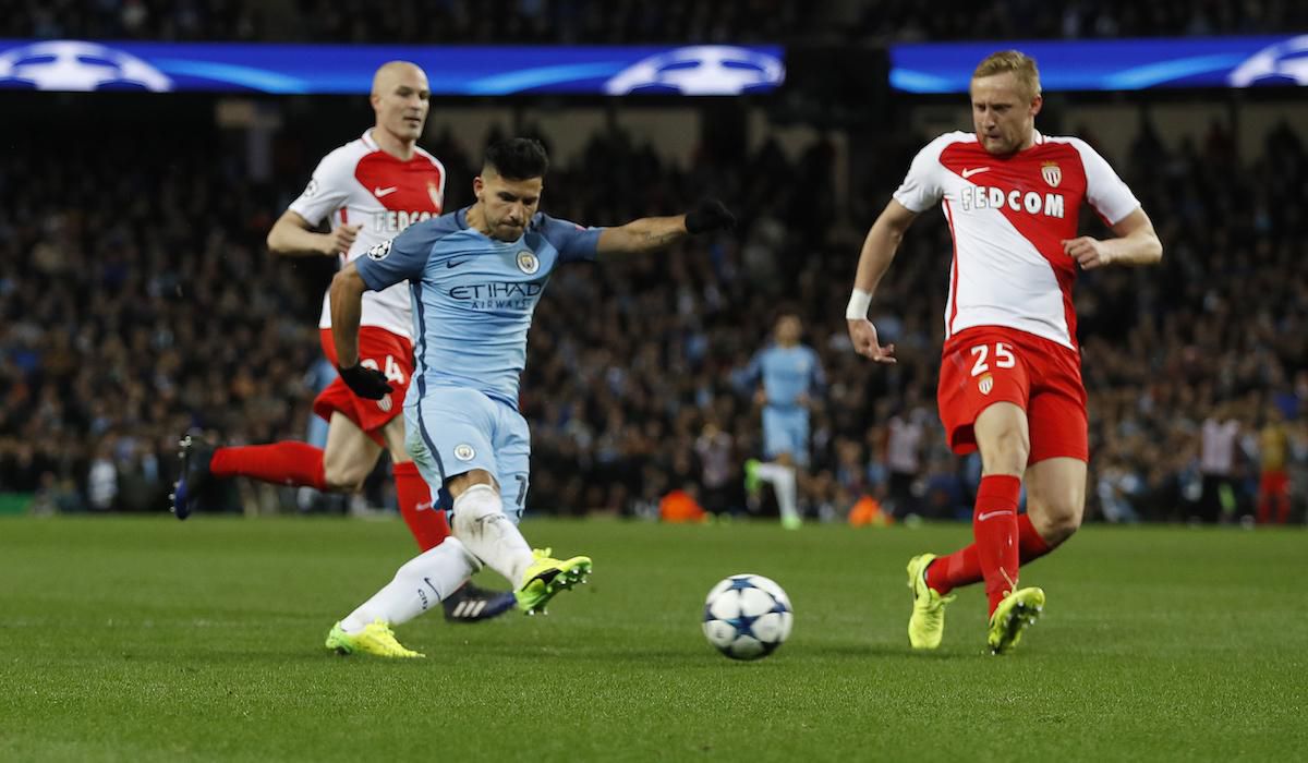 Manchester City, Sergio Aguero, Liga majstrov, feb17, reuters