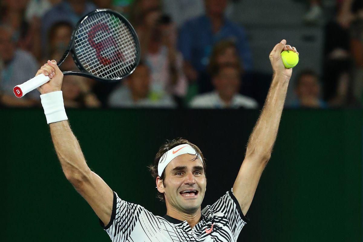 Roger Federer Australian open 2017 titul jan17 Getty Images