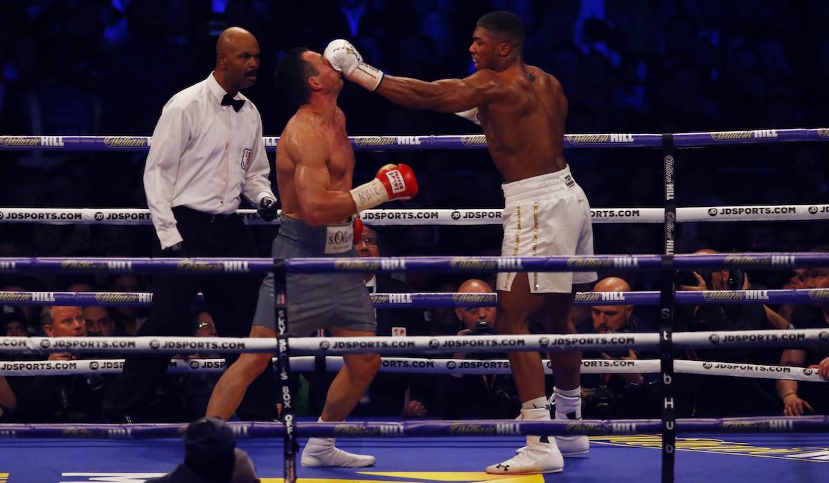 Anthony Joshua, Vladimir Klicko, apr17, reuters