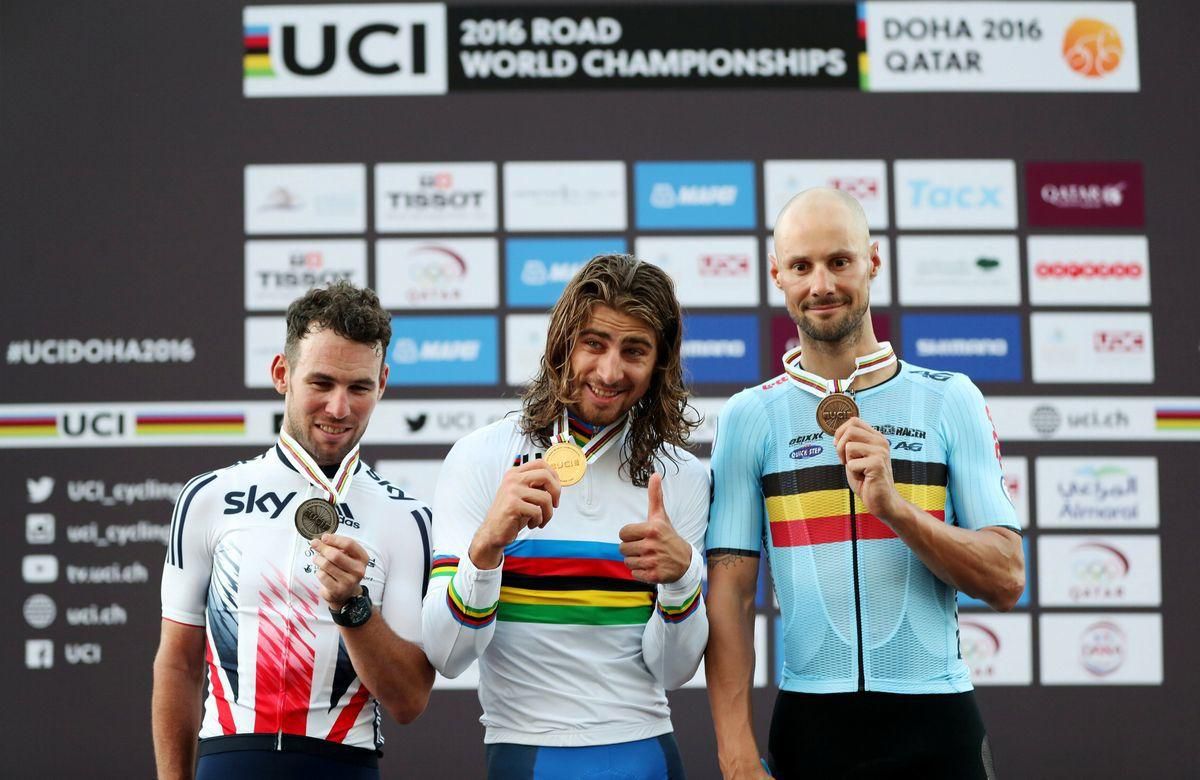 Mark Cavendish Peter Sagan Tom Boonen Katar MS okt16 Reuters