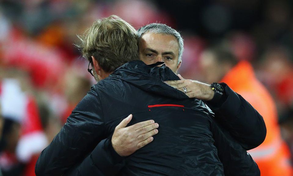 Manchester United Liverpool FC Jose Mourinho Jurgen Klopp jan17 Getty Images