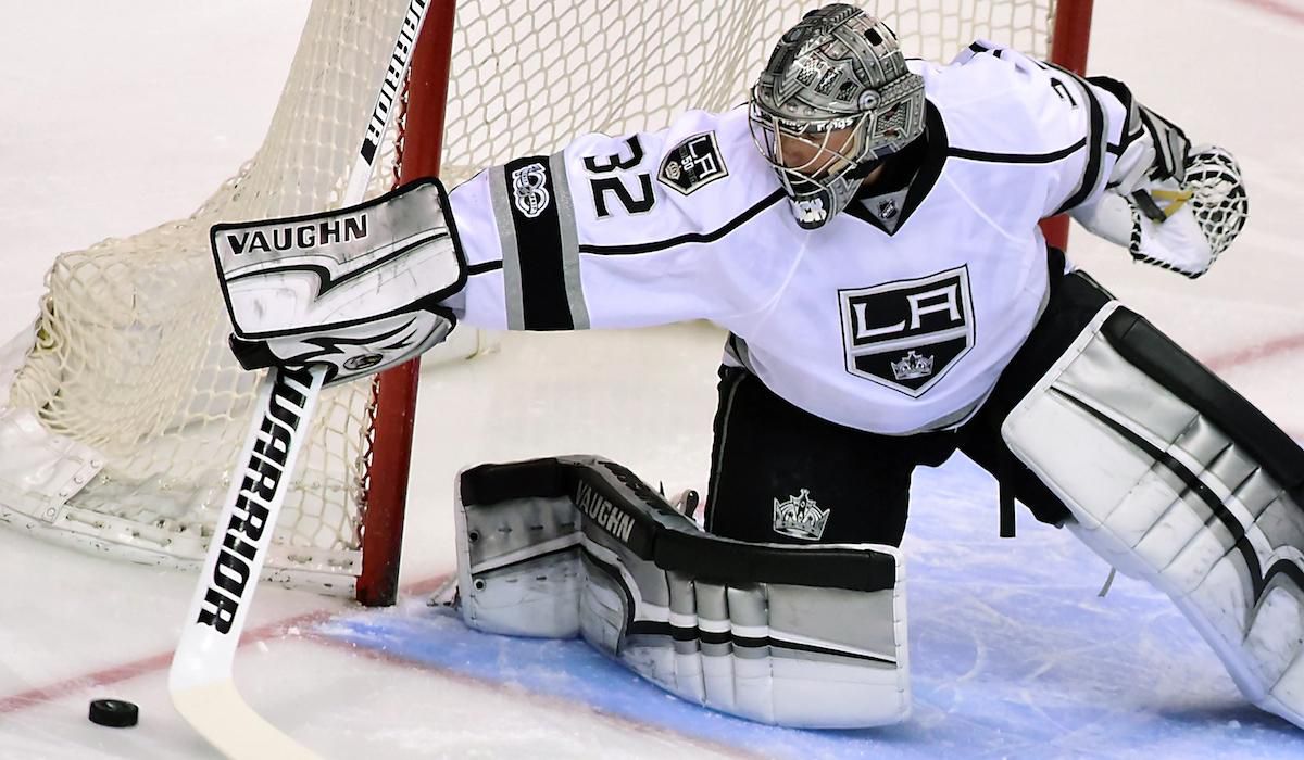 Jonathan Quick, Los Angeles Kings, apr17, Reuters