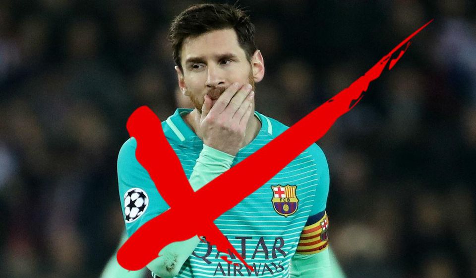 Lionel Messi, preskrtnutý, feb17, reuters