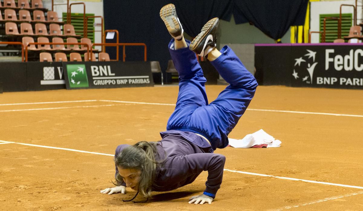 Janette Husarova, tanec, prehrata stavka, Fed Cup, feb17, TASR