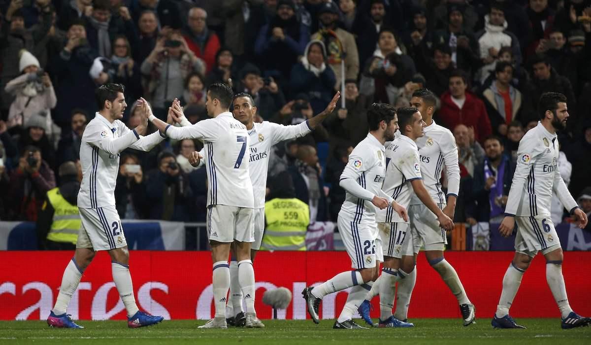 hraci, Real Madrid, radost, gol, feb17, reuters