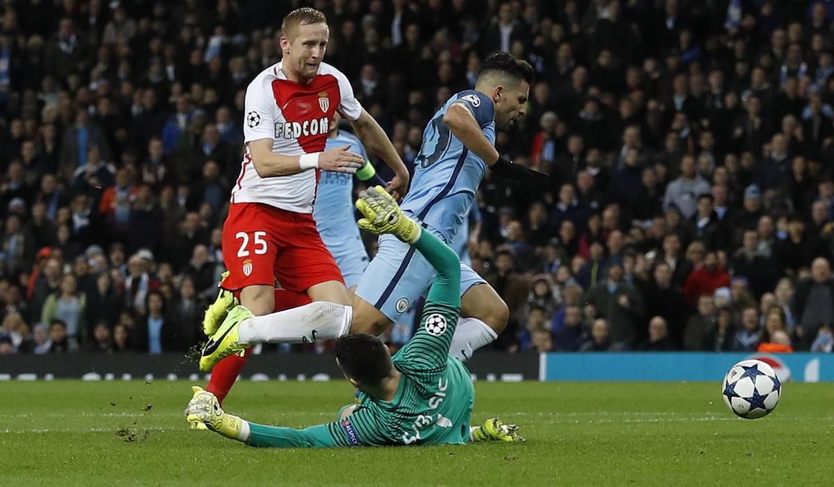 Manchester City, Sergio Aguero, Monaco, Danijel Subasic, Liga majstrov, feb17, reuters