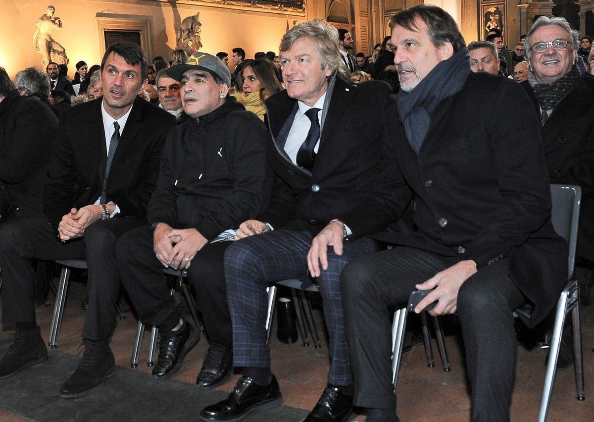 Paolo Maldini Diego Maradona Giancarlo Antognoni Marco Tardelli jan17 Reuters