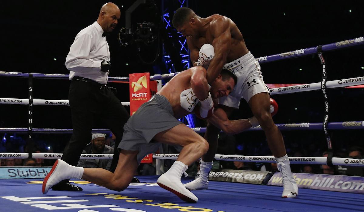 Anthony Joshua, Vladimir Klicko, apr17, reuters