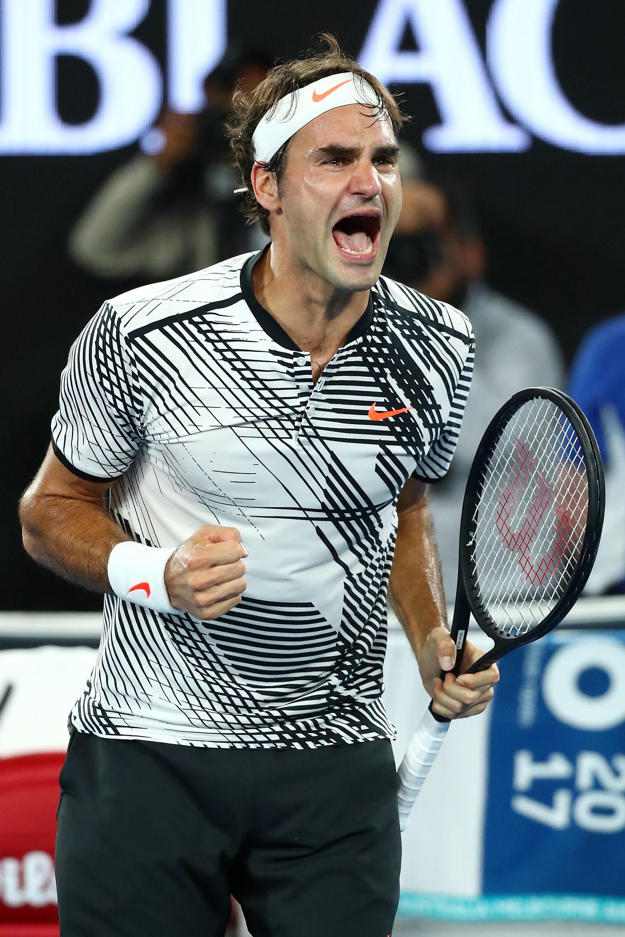 Roger Federer Australian open 2017 titul jan17 Getty Images