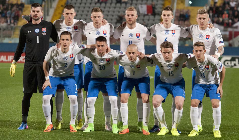 Slovensko - tímová fotografia pred zápasom s Maltou
