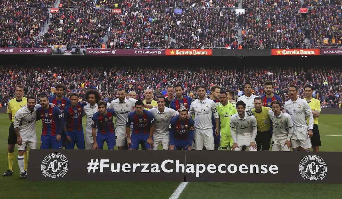 FC Barcelona, Real Madrid, spomienka, Chapecoense, dec16, reuters