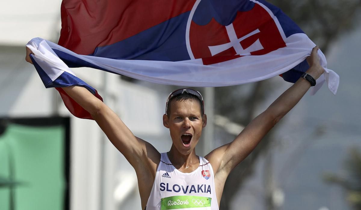 Matej Toth, chodza, radost, zlato, OH, Rio 2016, aug16, reuters