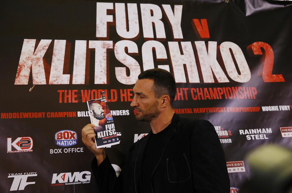 Vladimir Klicko, tlacovka, vs. Tyson Fury, nepritomny, box, Sep 2016