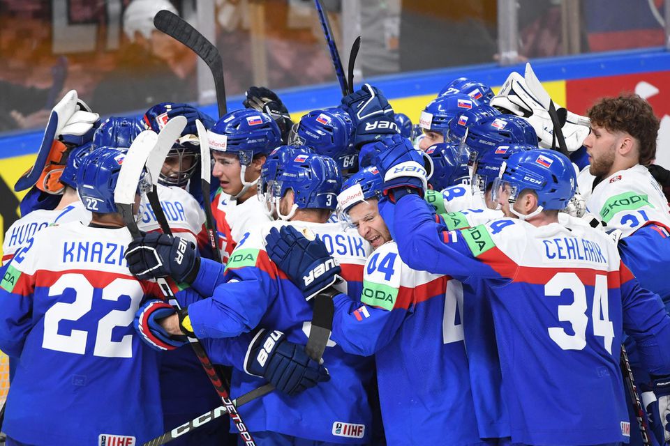 MS v hokeji 2023: Slovensko - Lotyšsko (víťazná radosť Slovákov)