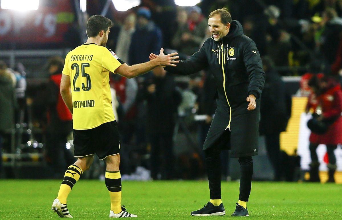 Sokratis Thomas Tuchel Borussia Dortmund nov16 Reuters
