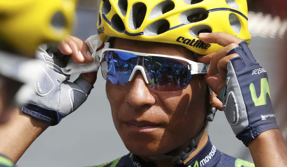 Nairo Quintana, Movistar, zlta prilba, okuliare, Tour de France 2016
