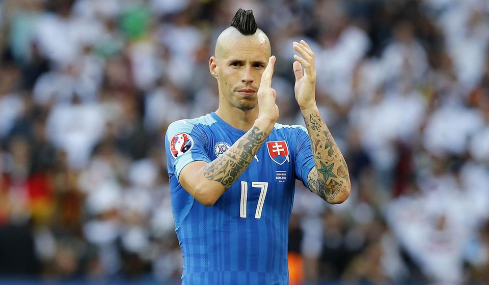 Marek Hamsik, Slovensko, potlesk, vs. Nemecko, osemfinale EURO 2016
